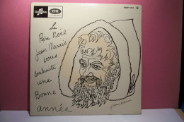 DISQUE  VINYLE - 45 Tours  " JEAN  MARAIS " - Père Noel - Bonne Année  - ( Pas De Reflet Sur L'original )  * - Chants De Noel