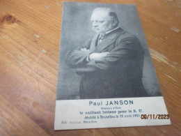 Paul Janson - Hommes Politiques & Militaires