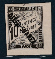 DIEGO SUAREZ - Timbres-Taxe N°8 * (1892) 10c Noir - Signé - - Neufs