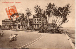 SRI LANKA, CEYLON, COLOMBO, GALLE FACE HOTEL.  Carte Impeccable , Timbrée  Oblitérée 1914 . - Sri Lanka (Ceylon)