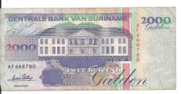 SURINAME 2000 GULDEN 1995 VF P 142 - Surinam