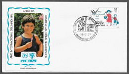 SPANISH ANDORRA FDC COVER - 1979 International Year Of The Child SET FDC (FDC79#08) - Cartas & Documentos