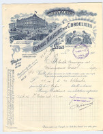 Lettre En-tête Illustrée Des Grands Magasins Des Cordeliers De Lyon En 1910 + Bon De Commande - Textile & Vestimentaire