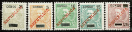 Congo, 1910, # 55/9, MH - Portuguese Congo