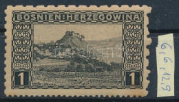 * Bosznia-Hercegovina 1906 1H Vegyes Fogazással - Other & Unclassified