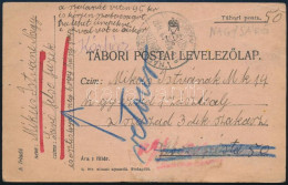 1916 Tábori Lap Tábori Postáról Küldve Tábori Postára, Majd Visszaküldve / Field Postcard From And To Field Post Address - Other & Unclassified