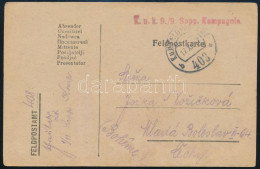 1917 Tábori Posta Levelezőlap "K.u.k. 9/9 Sapp. Kompagnie" + "FP 408 B" - Otros & Sin Clasificación