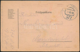1918 Tábori Posta Levelezőlap / Field Postcard "FP 572" - Otros & Sin Clasificación