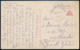1915 Tábori Posta Képeslap "S. M. S. TATRA" - Autres & Non Classés