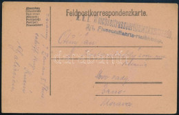 1917 Tábori Posta Levelezőlap "K.u.k. Weichseltransportlinienkommando, 2/1. Flusschiffahrts-Halbkomp" - Sonstige & Ohne Zuordnung