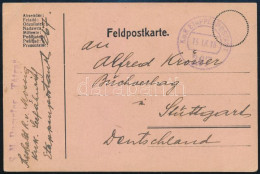 1918 Tábori Posta Levelezőlap "S.M. Dampfer Tátra" - Other & Unclassified