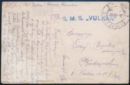 1918 Tábori Posta Képeslap "S.M.S. VULKAN" - Other & Unclassified