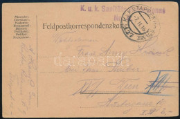 1916 Tábori Posta Levelezőlap "K.u.k. Sanitäts-Autokolonne Nr.9." + "EP 127 - Other & Unclassified