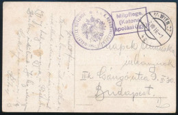 1916 Tábori Posta Képeslap "K.u.K. REKONVALESZENTEI-SAMMELSTELLE ROTUNDE", "Katonai ápolási ügy" - Other & Unclassified