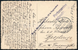 1916 Tábori Posta Képeslap "K.u.k. Garnisonspital Nr. 22 In Nagyszeben", "Portómentes / Sebesültekről - Otros & Sin Clasificación