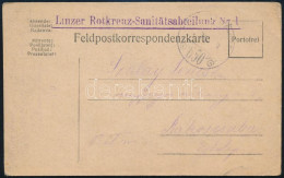 1917 Tábori Posta Levelezőlap "Linzer Rotkreuz-Sanitätsabteilung Nr.1." + TP 650" - Otros & Sin Clasificación