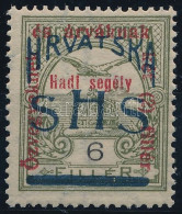 ** SHS 1918 Hadisegély 6f Próbanyomat. Signed: Bodor. Certificate: Zrinjscak - Otros & Sin Clasificación