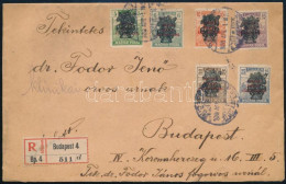 1920 Ajánlott Budapest Helyi Levél 10 Db Búzakalász Bélyeggel Bérmentesítve - Other & Unclassified