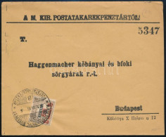 1923 Budapest Helyi Levél Hivatalos Bélyeggel - Altri & Non Classificati