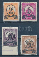 **, * 1931 Kisegítő 501-504 B (20.000) (6f Falcos / Hinged) - Other & Unclassified