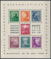 * 1938 Eucharisztikus Blokk (kis Falcnyom) (**10.000) - Otros & Sin Clasificación