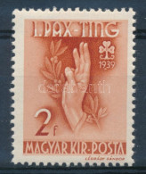 ** 1939 Pax-Ting 2f "pont A 9 és 3 Között" Lemezhiba - Otros & Sin Clasificación