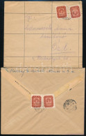 1946 (19. Díjszabás) 2 Db Levél 4 Milliárd P Bérmentesítéssel - Other & Unclassified