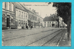 * Izegem - Iseghem (West Vlaanderen) * (Edit Strobbe - Hoornaert) Marché Aux Grains, Animée, Café Belge, Tramway, Old - Izegem