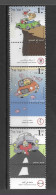 Israel 1997 MNH Road Safety Sg 1364/6 - Unused Stamps (with Tabs)