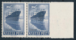 ** 1950 Repülő V. 1,60Ft Pár Jobb Oldalon Fogazatlan / Mi 1124 Pair, Imperforate On The Right Side - Other & Unclassified