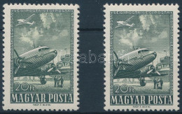 ** 1957 2 Db Az 1950. Repülő (V) Sor Záróértéke (4.400) - Otros & Sin Clasificación