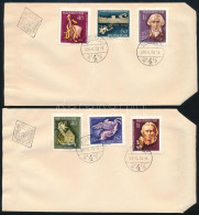 1959 Haydn és Schiller Sor 2 Db FDC-n - Other & Unclassified