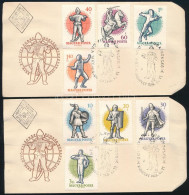 1959 Vívó VB (I.) Sor 2 Db FDC-n - Otros & Sin Clasificación