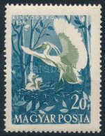 ** 1959 Madarak (II.) 20f, A Tervező Neve Alig Látszik Tévnyomat (4.000) (gumihiba / Gum Disturbance) - Autres & Non Classés