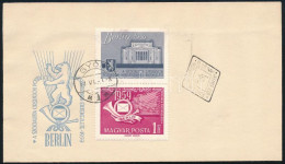 1959 Postaminiszterek értekezlete Bélyeg FDC-n "kettőspont" Lemezhibával - Other & Unclassified