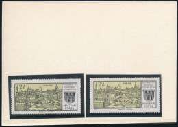 ** 1971 Budapest '71 (III.) Citromsárga 2Ft évszám Nélkül + Támpéldány (ujjlenyomatok / Fingerprints) - Other & Unclassified