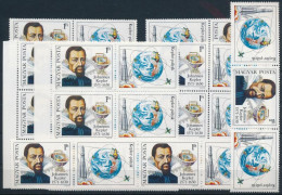 ** 1980 Johannes Kepler Bélyeg Tépésvariációk, Lehetséges Tépésvariásiók, Tömbök, Bélyeg Két Oldalon Szelvénnyel - Sonstige & Ohne Zuordnung