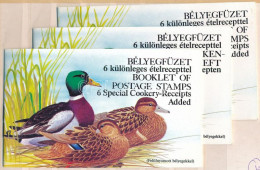 ** 1988 Récék Bélyegfüzet + 1989 Récék Felülnyomott Angol és Német Nyelvű 1-1 Db Bélyegfüzet - Otros & Sin Clasificación