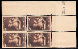 VARIETE CD  N 446 **  - 2 TBS DU BAS AVEC LEGENDE ET FACIALE CARMIN AU LIEU DE BRUN TENANT A MI CARMIN ET BRUN - RRR !!! - Unused Stamps