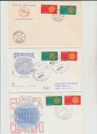 1970 N. 5 BUSTE EUROPA CEPT PREMIERJOUR D'E MISSION FIRST DAY COVER ERSTTAGSBRIEF 1°GIORNO EMIS. ITALIA - 1970