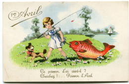 1 Er AVRIL - '' CE POISSON D' OU VIENT IL ''  - CARTE HUMORISTIQUE - - 1er Avril - Poisson D'avril