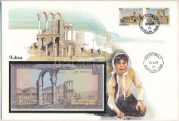 Libanon 1986. 10L Felbélyegzett Borítékban, Bélyegzéssel T:UNC Lebanon 1986. 10 Livres In Envelope With Stamp And Cancel - Unclassified