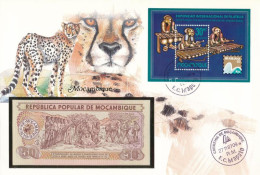 Mozambik 1983. 50M Felbélyegzett Borítékban, Bélyegzéssel T:UNC  Mozambique 1983. 50 Meticais In Envelope With Stamp And - Unclassified
