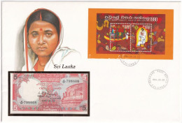 Srí Lanka 1982. 5R Borítékban, Alkalmi Bélyeggel és Bélyegzéssel T:I Sri Lanka 1982. 5 Rupees In Envelope With Stamps An - Unclassified