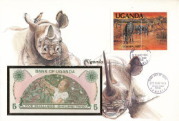 Uganda 1982. 5Sh Felbélyegzett Borítékban, Bélyegzéssel T:I Uganda 1982. 5 Schilling In Envelope With Stamp And Cancella - Sin Clasificación