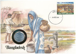 Banglades 1978. 10P "FAO" Bélyeges érmés Borítékon, Ismertetővel T:UNC Bangladesh 1978. 10 Paisa Al-Br "FAO" Coin In Env - Sin Clasificación