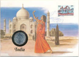 India 1974. 10p Felbélyegzett Borítékban, Bélyegzéssel, Német Nyelvű Leírással T:UNC  India 1974. 10 Paise In Envelope W - Non Classificati