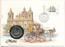 Málta 1972. 10c, Felbélyegzett Borítékban, Bélyegzéssel T:UNC Malta 1972. 10 Cents In Envelope With Stamp And Cancellati - Zonder Classificatie
