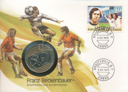 Niue 1988. 5D Cu-Ni "VIII. Európai Futball Bajnokság - Németország / Franz Beckenbauer" Forgalomba Nem Került Emlékkiadá - Zonder Classificatie