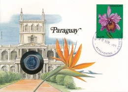 Paraguay 1980. 5G, Felbélyegzett Borítékban, Bélyegzéssel, Német Nyelvű Leírással T:UNC Paraguay 1980. 5 Guaranies In En - Zonder Classificatie